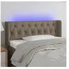 Image de Hoofdbord LED 103x16x78/88 cm stof taupe3123566