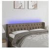 Image de Hoofdbord LED 147x16x78/88 cm stof taupe3123574