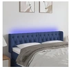 Image de Hoofdbord LED 147x16x78/88 cm stof blauw3123576
