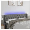 Image de Hoofdbord LED 163x16x78/88 cm stof donkergrijs3123579