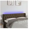 Image de Hoofdbord LED 163x16x78/88 cm stof donkerbruin3123581