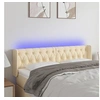 Image de Hoofdbord LED 163x16x78/88 cm stof cràmekleurig3123583