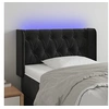 Image de Hoofdbord LED 83x16x78/88 cm fluweel zwart3123604