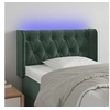 Image de Hoofdbord LED 83x16x78/88 cm fluweel donkergroen3123605