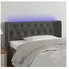 Image de Hoofdbord LED 93x16x78/88 cm fluweel donkergrijs3123609
