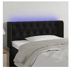 Image de Hoofdbord LED 93x16x78/88 cm fluweel zwart3123610