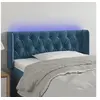 Image de Hoofdbord LED 93x16x78/88 cm fluweel blauw3123612