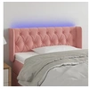 Image de Hoofdbord LED 93x16x78/88 cm fluweel roze3123613