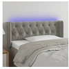 Image de Hoofdbord LED 103x16x78/88 cm fluweel lichtgrijs3123614