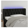 Image de Hoofdbord LED 103x16x78/88 cm fluweel zwart3123616