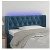 Image de Hoofdbord LED 103x16x78/88 cm fluweel donkerblauw3123618
