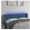 Image de Hoofdbord LED 163x16x78/88 cm fluweel donkerblauw3123630