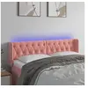 Image de Hoofdbord LED 163x16x78/88 cm fluweel roze3123631