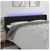 Image de Hoofdbord LED 183x16x78/88 cm fluweel zwart3123634