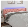 Image de Hoofdbord LED 183x16x78/88 cm fluweel roze3123637