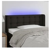 Image de Hoofdbord LED 83x16x78/88 cm stof zwart3123646