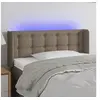 Image de Hoofdbord LED 83x16x78/88 cm stof taupe3123648