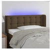 Image de Hoofdbord LED 93x16x78/88 cm stof donkerbruin3123655