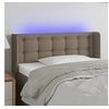 Image de Hoofdbord LED 93x16x78/88 cm stof taupe3123656