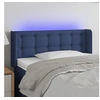 Image de Hoofdbord LED 93x16x78/88 cm stof blauw3123658