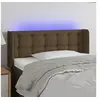 Image de Hoofdbord LED 103x16x78/88 cm stof donkerbruin3123663