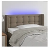 Image de Hoofdbord LED 103x16x78/88 cm stof taupe3123664
