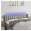 Image de Hoofdbord LED 147x16x78/88 cm stof lichtgrijs3123668