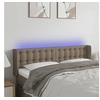 Image de Hoofdbord LED 147x16x78/88 cm stof taupe3123672