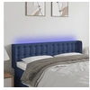 Image de Hoofdbord LED 147x16x78/88 cm stof blauw3123674