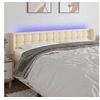 Image de Hoofdbord LED 183x16x78/88 cm stof cràmekleurig3123689