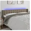 Image de Hoofdbord LED 203x16x78/88 cm stof taupe3123696