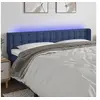 Image de Hoofdbord LED 203x16x78/88 cm stof blauw3123698