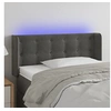 Image de Hoofdbord LED 83x16x78/88 cm fluweel donkergrijs3123701