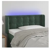 Image de Hoofdbord LED 83x16x78/88 cm fluweel donkergroen3123703