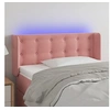 Image de Hoofdbord LED 83x16x78/88 cm fluweel roze 3123705
