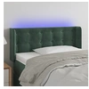 Image de Hoofdbord LED 93x16x78/88 cm fluweel donkergroen3123709