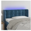 Image de Hoofdbord LED 93x16x78/88 cm fluweel blauw3123710
