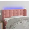 Image de Hoofdbord LED 93x16x78/88 cm fluweel roze3123711