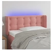Image de Hoofdbord LED 103x16x78/88 cm fluweel roze3123717