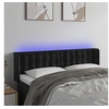 Image de Hoofdbord LED 147x16x78/88 cm fluweel zwart3123720