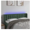 Image de Hoofdbord LED 147x16x78/88 cm fluweel donkergroen3123721