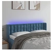 Image de Hoofdbord LED 147x16x78/88 cm fluweel donkerblauw3123722