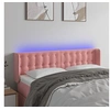 Image de Hoofdbord LED 147x16x78/88 cm fluweel roze3123723