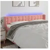 Image de Hoofdbord LED 183x16x78/88 cm fluweel roze3123735