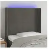 Image de Hoofdbord LED 93x16x118/128 cm fluweel donkergrijs3123805