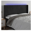 Image de Hoofdbord LED 183x16x118/128 cm fluweel zwart3123830