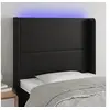 Image de Hoofdbord LED 83x16x118/128 cm kunstleer zwart3123840