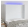 Image de Hoofdbord LED 103x16x118/128 cm kunstleer wit3123853