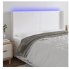 Image de Hoofdbord LED 183x16x118/128 cm kunstleer wit3123871