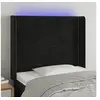 Image de Hoofdbord LED 93x16x118/128 cm fluweel zwart3123946